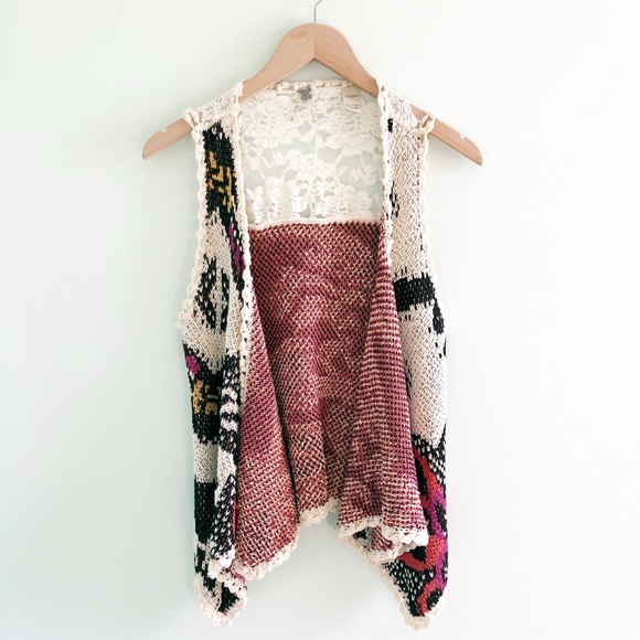 Buckle Sweaters - Gimmicks by BKE | Boho Festival Knit Vest